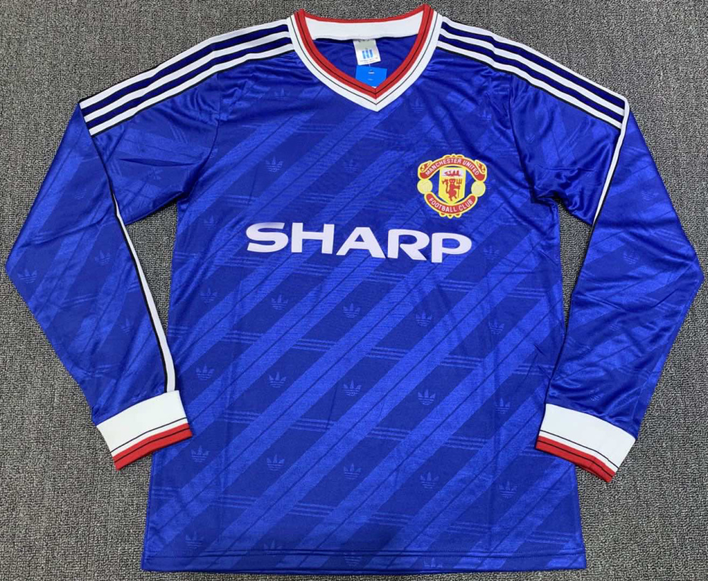 86-88 Manchester United away long sleeved retro