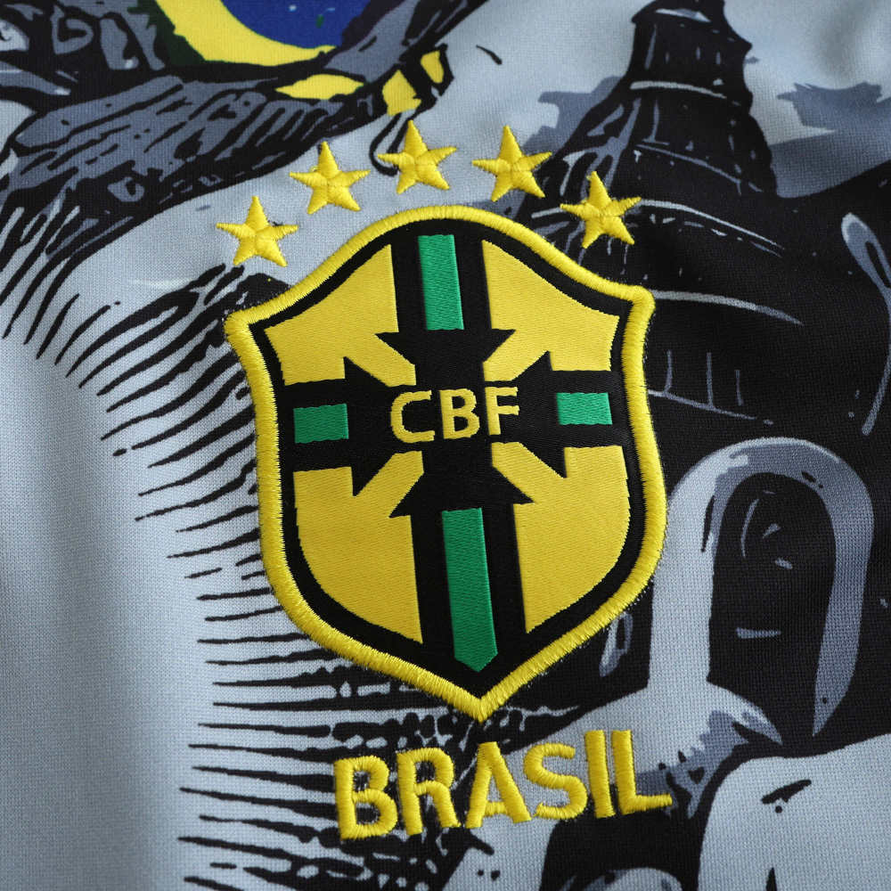 2425 Brazil Jesus Training suit set