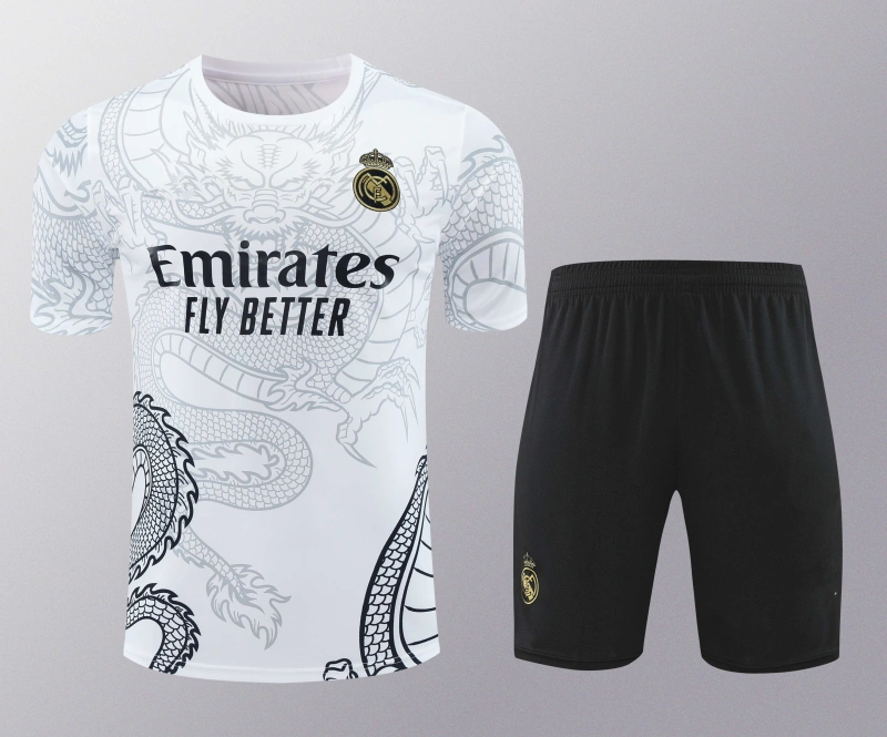 2425 Real Madrid CF Training clothes suit Short sleeve Fan version