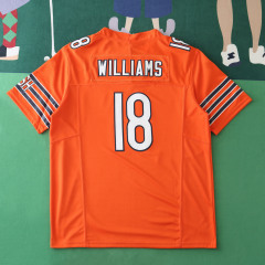 2425  Chicago Bears orange 3th generation 18#WILLIAMS