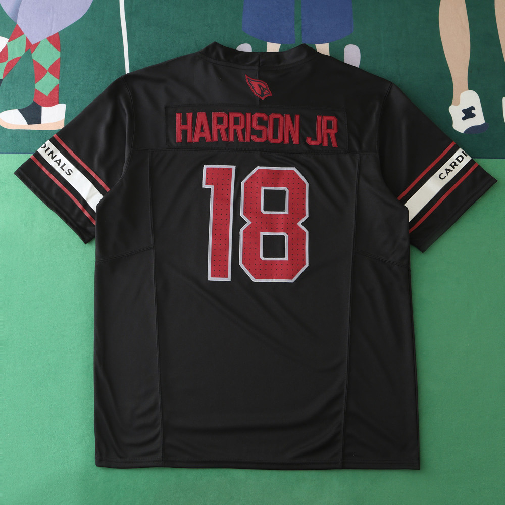 2425  Arizona Cardinals black 3th generation 18#HARRISON JR