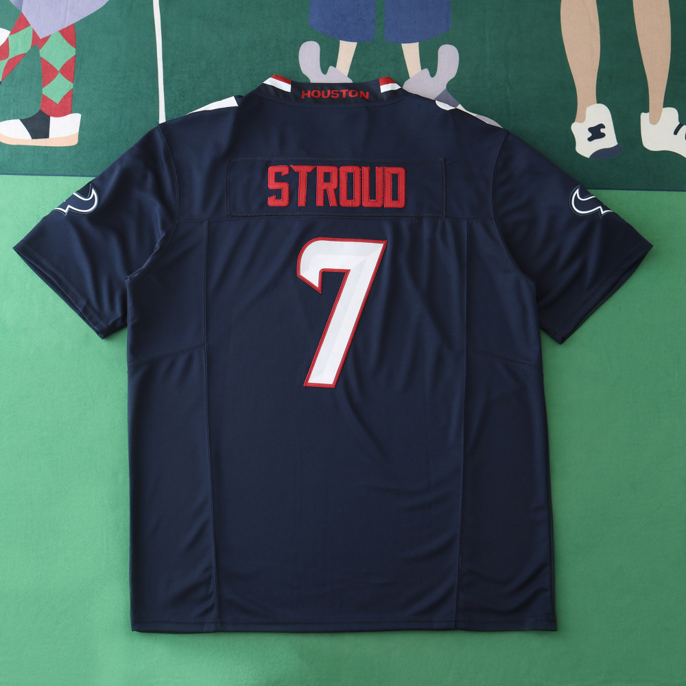 2425 Houston Texans dark blue 3th generation 7#STROUO