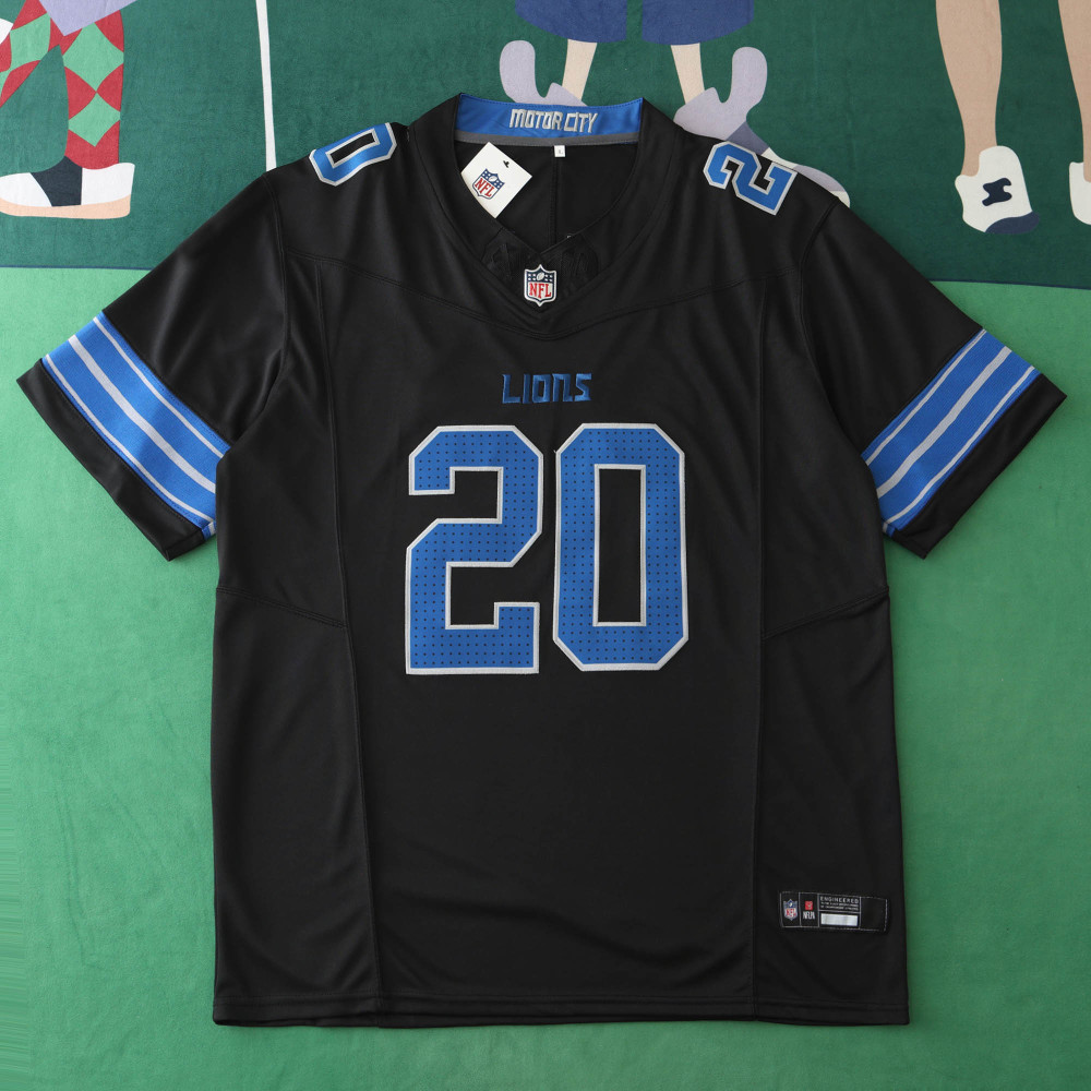 2425 Detroit Lions black 3th generation 20#SANDERS