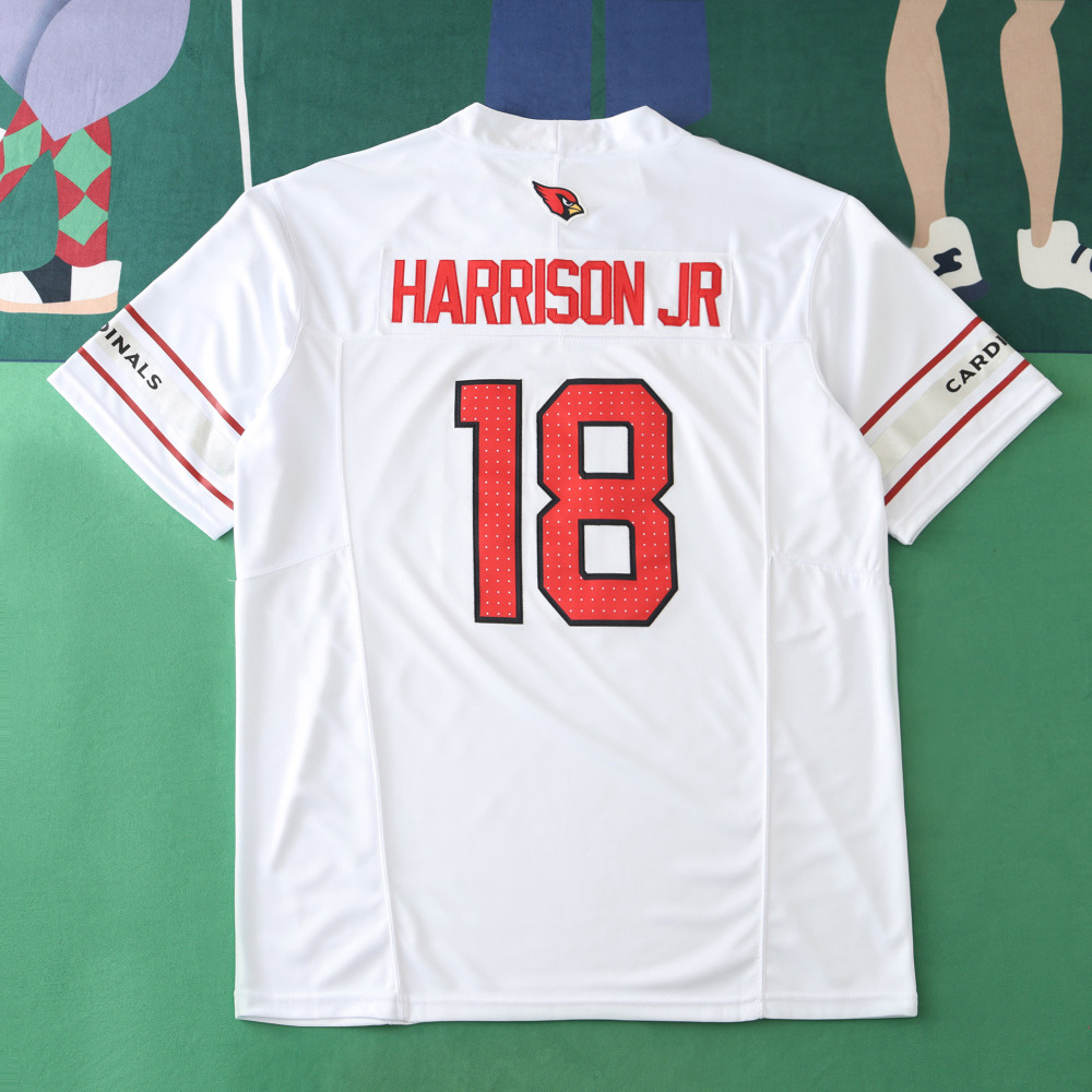 2425  Arizona Cardinals white 3th generation 18#HARRISON JR