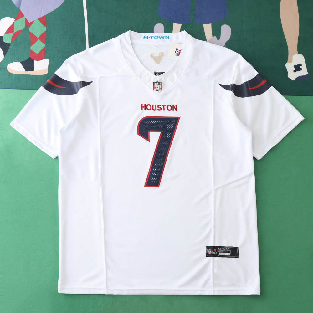 2425 Houston Texans white 3th generation 7#STROUO