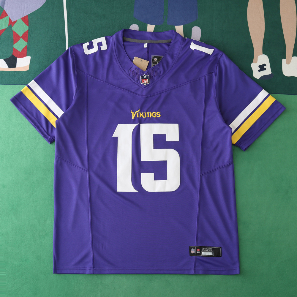 2425 Minnesota Vikings blue 3th generation 15#TURNER
