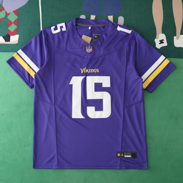 2425 Minnesota Vikings blue 3th generation 15#TURNER