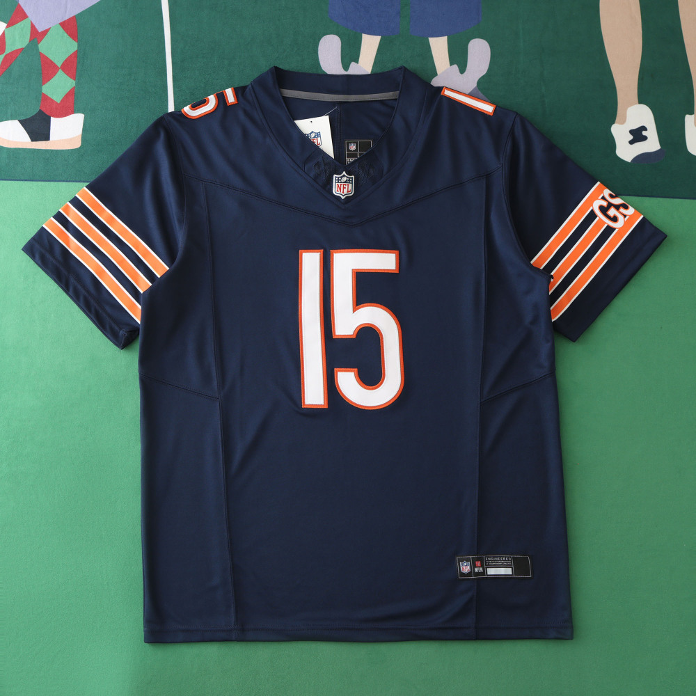 2425  Chicago Bears dark blue 3th generation 15#ODUNZE