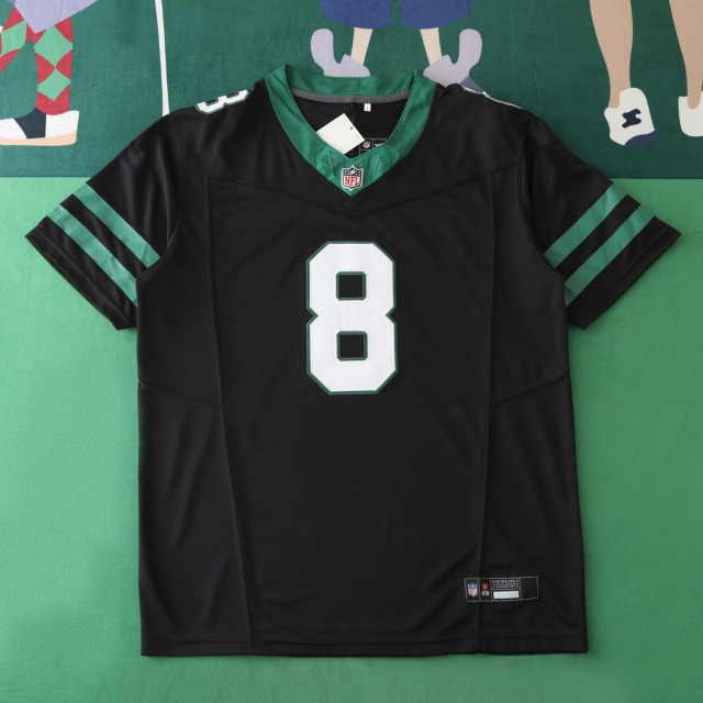 2425  New York Jets black 3th generation 8#RODGERS
