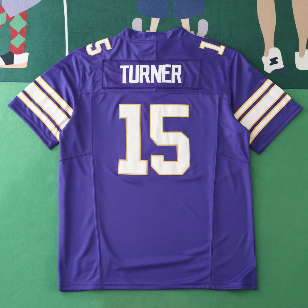 2425 Minnesota Vikings blue 3th generation 15#TURNER