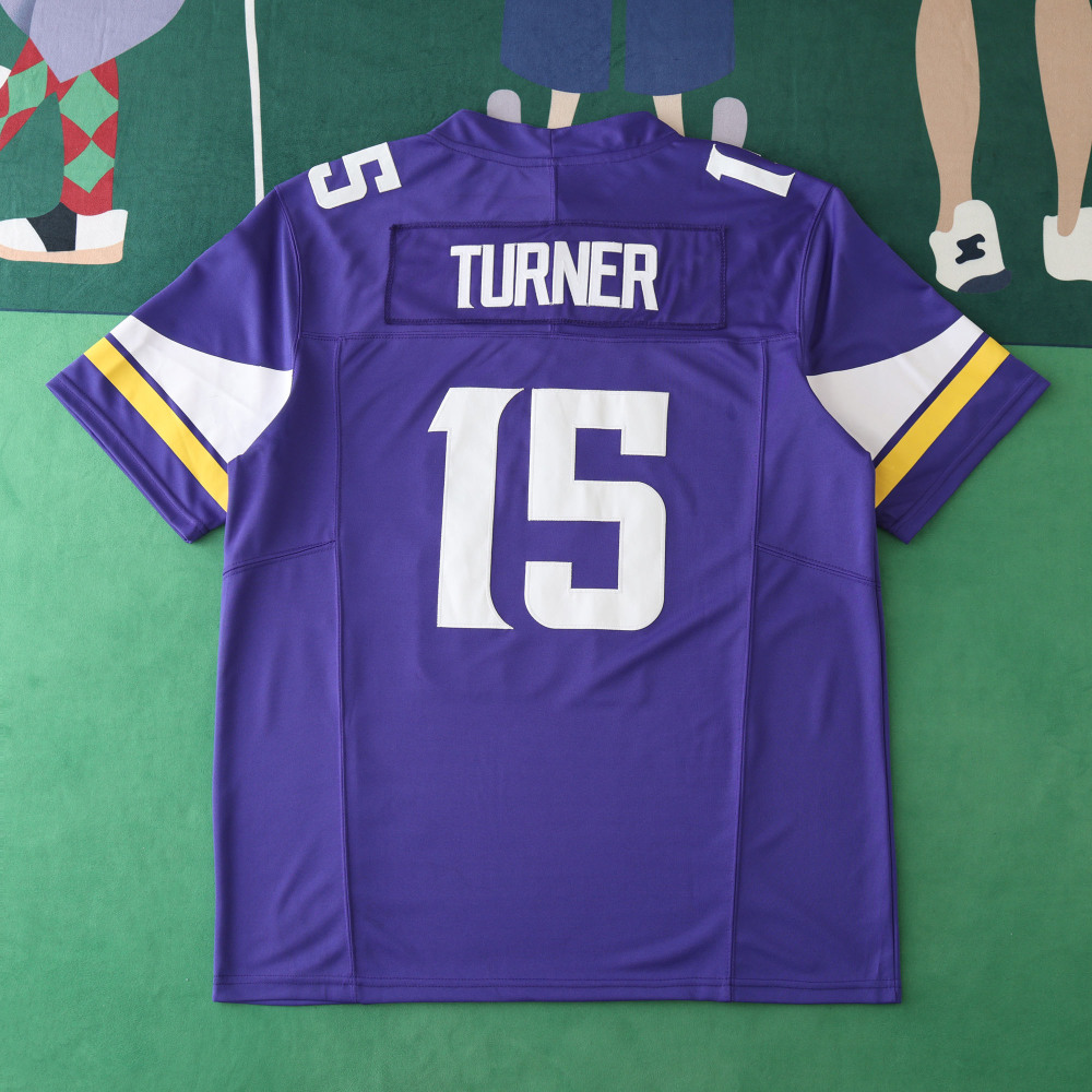 2425 Minnesota Vikings blue 3th generation 15#TURNER