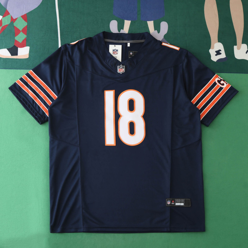 2425  Chicago Bears dark blue 3th generation 18#WILLIAMS