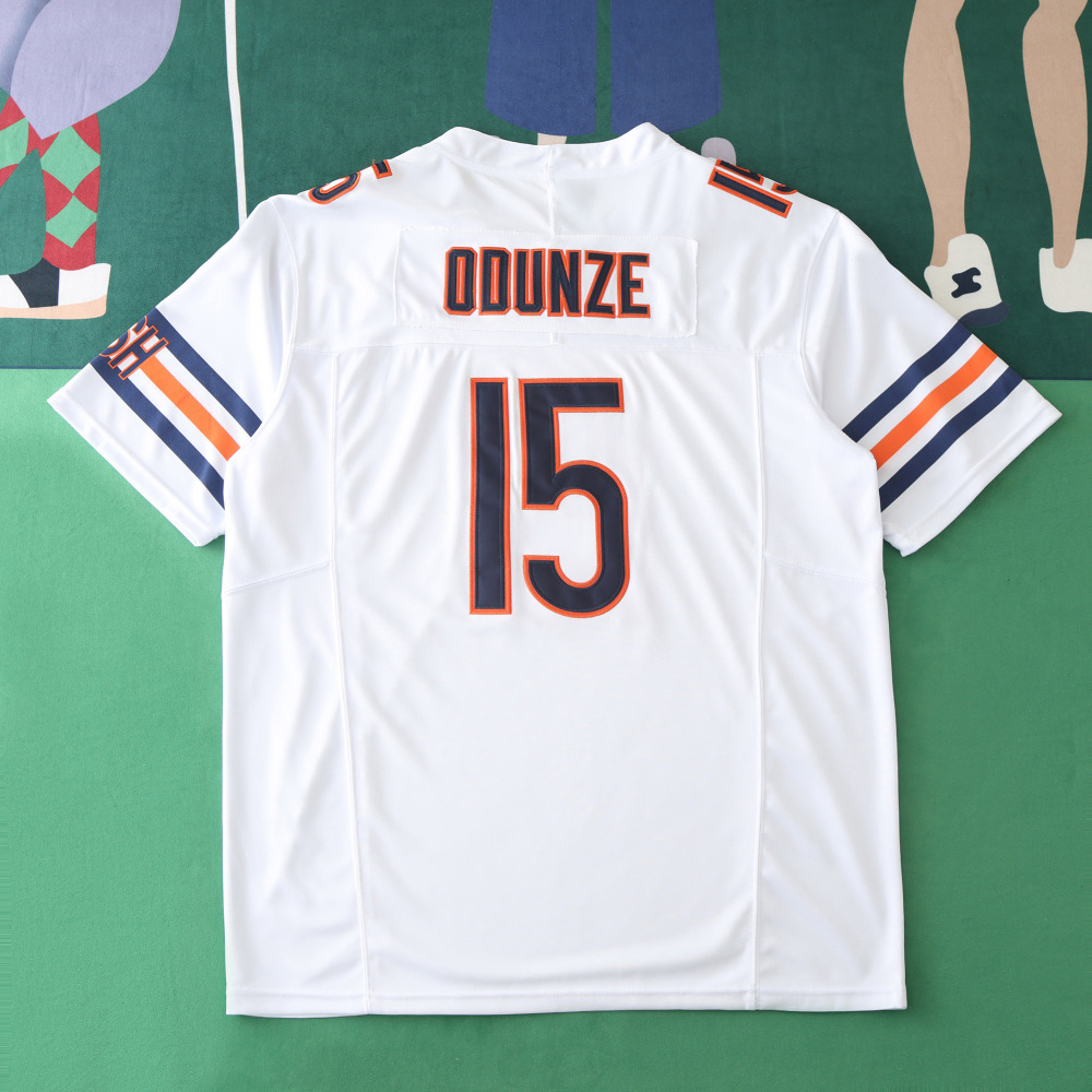 2425  Chicago Bears white 3th generation 15#ODUNZE