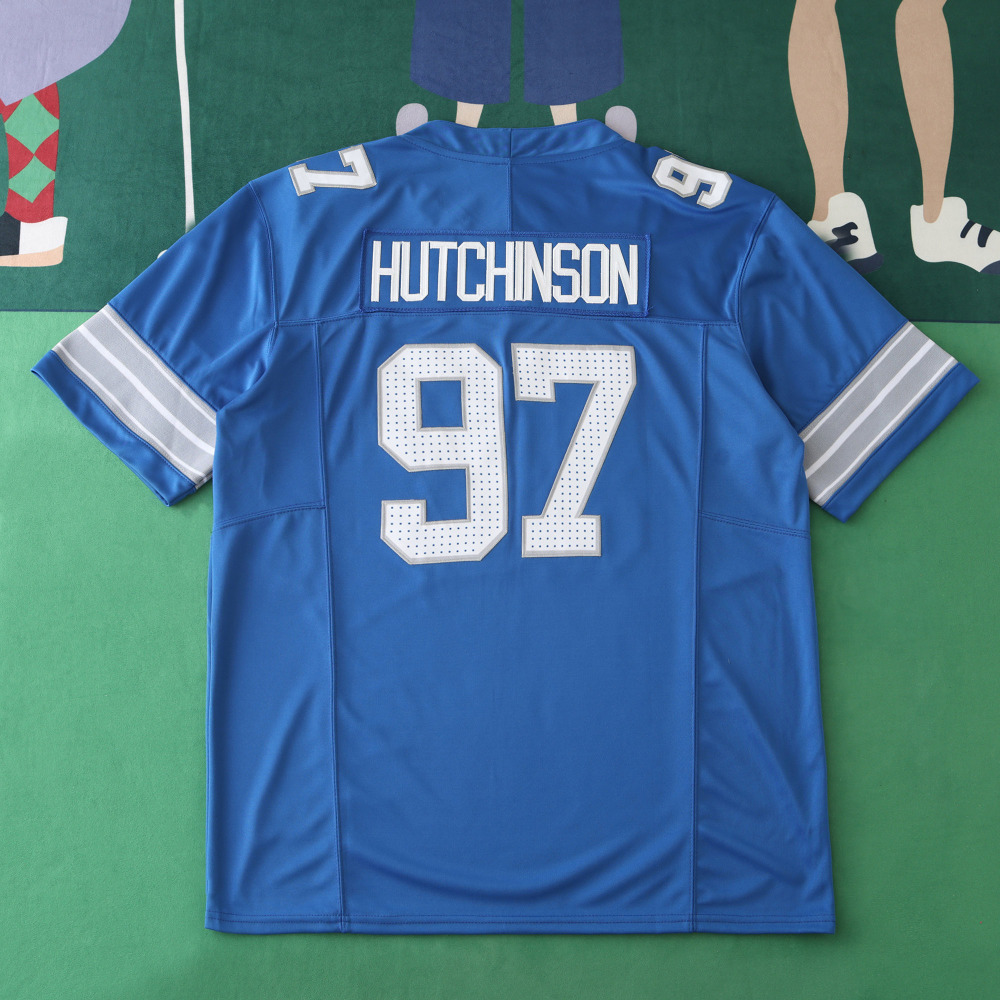2425 Detroit Lions blue 97#HUTCHINSON