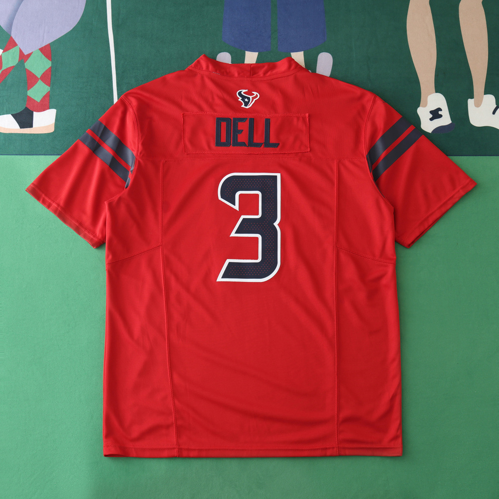 2425 Houston Texans red 3th generation 3#DELL