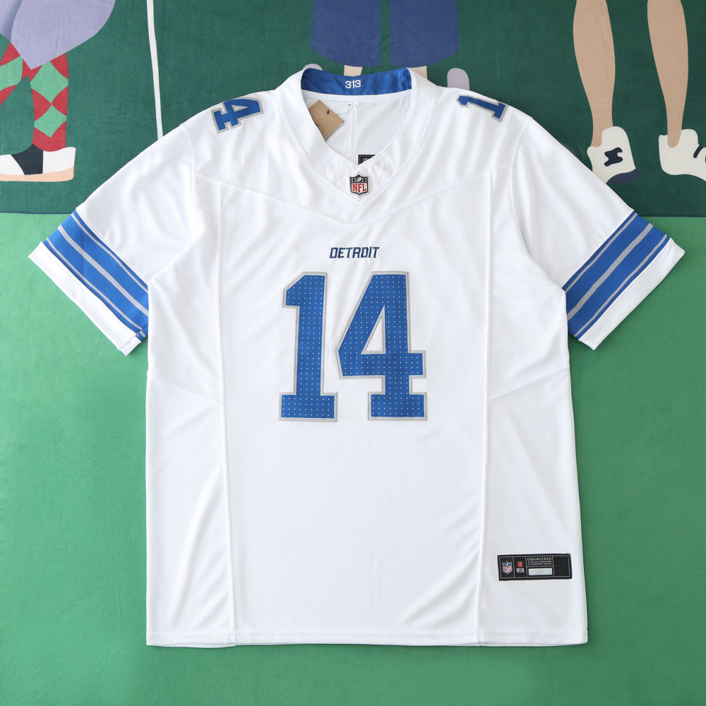 2425 Detroit Lions white  3th generation 14#ST BROWN