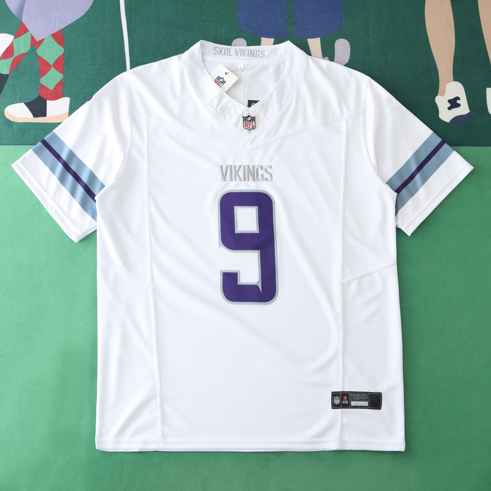 2425 Minnesota Vikings white 3th generation 9#McCARTHY