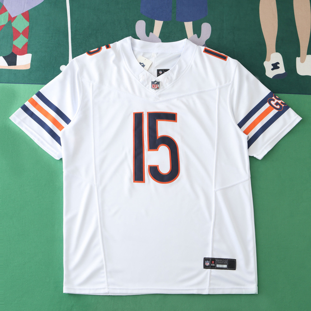 2425  Chicago Bears white 3th generation 15#ODUNZE
