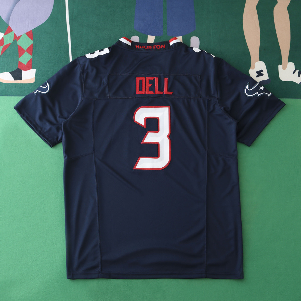 2425 Houston Texans dark blue 3th generation 3#DELL