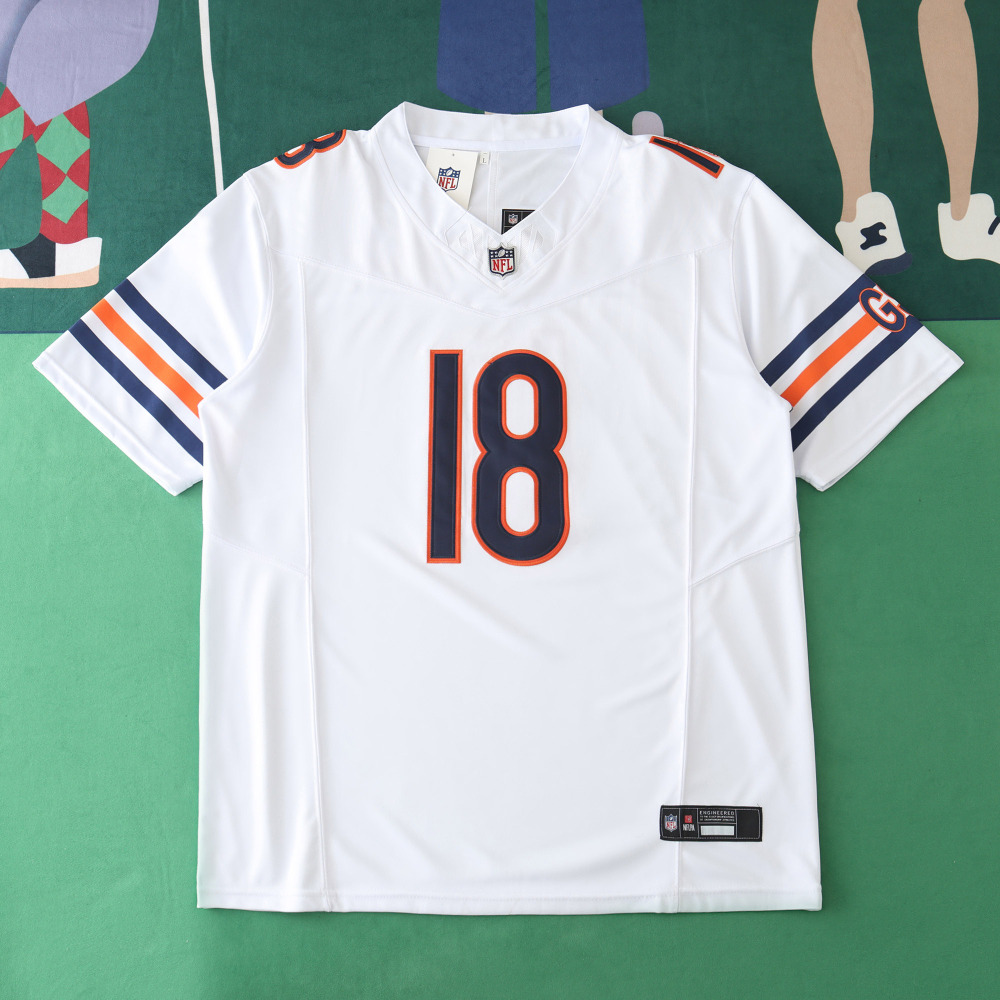 2425  Chicago Bears white 3th generation 18#WILLIAMS