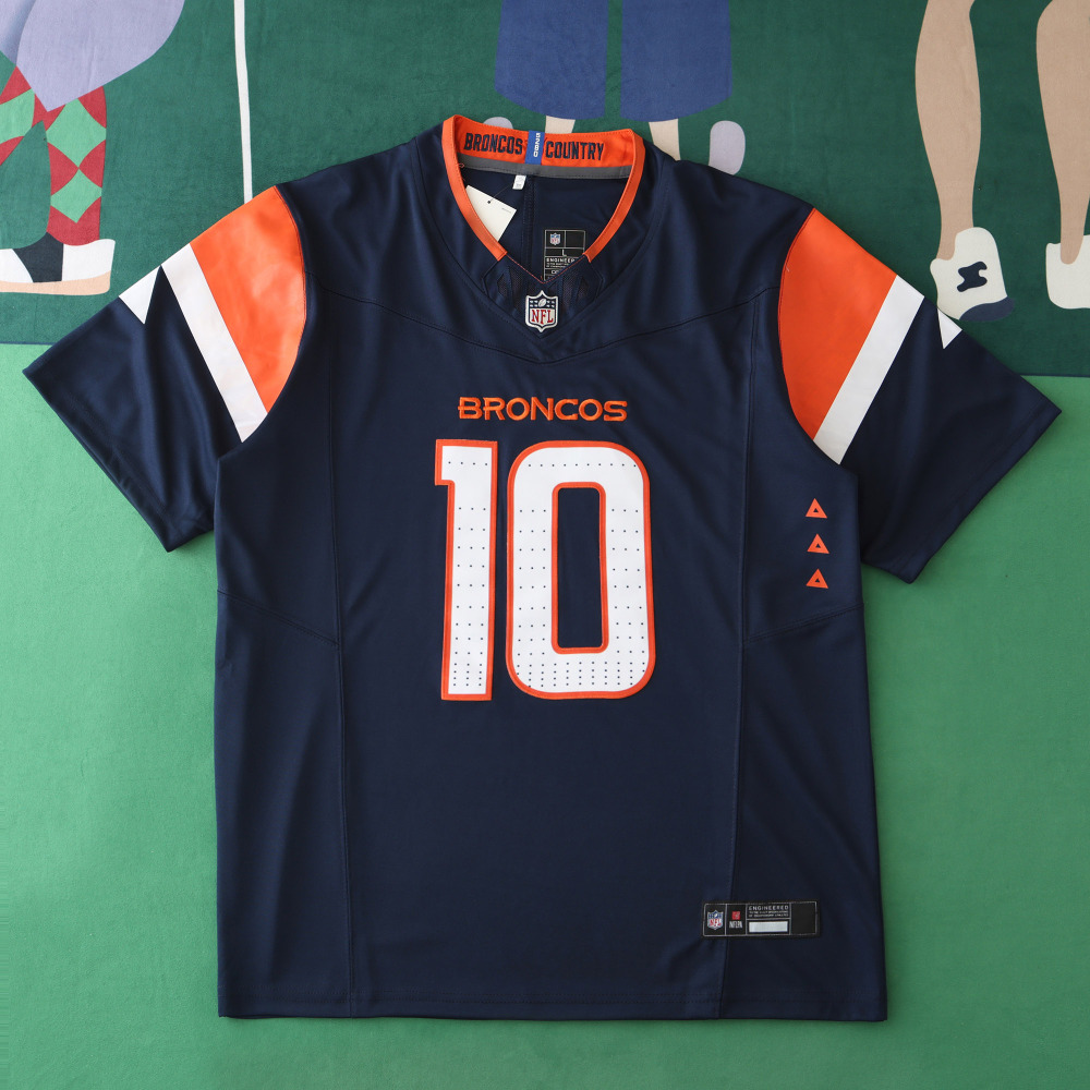 2425 Denver Broncos dark blue 3th generation 10#NIX