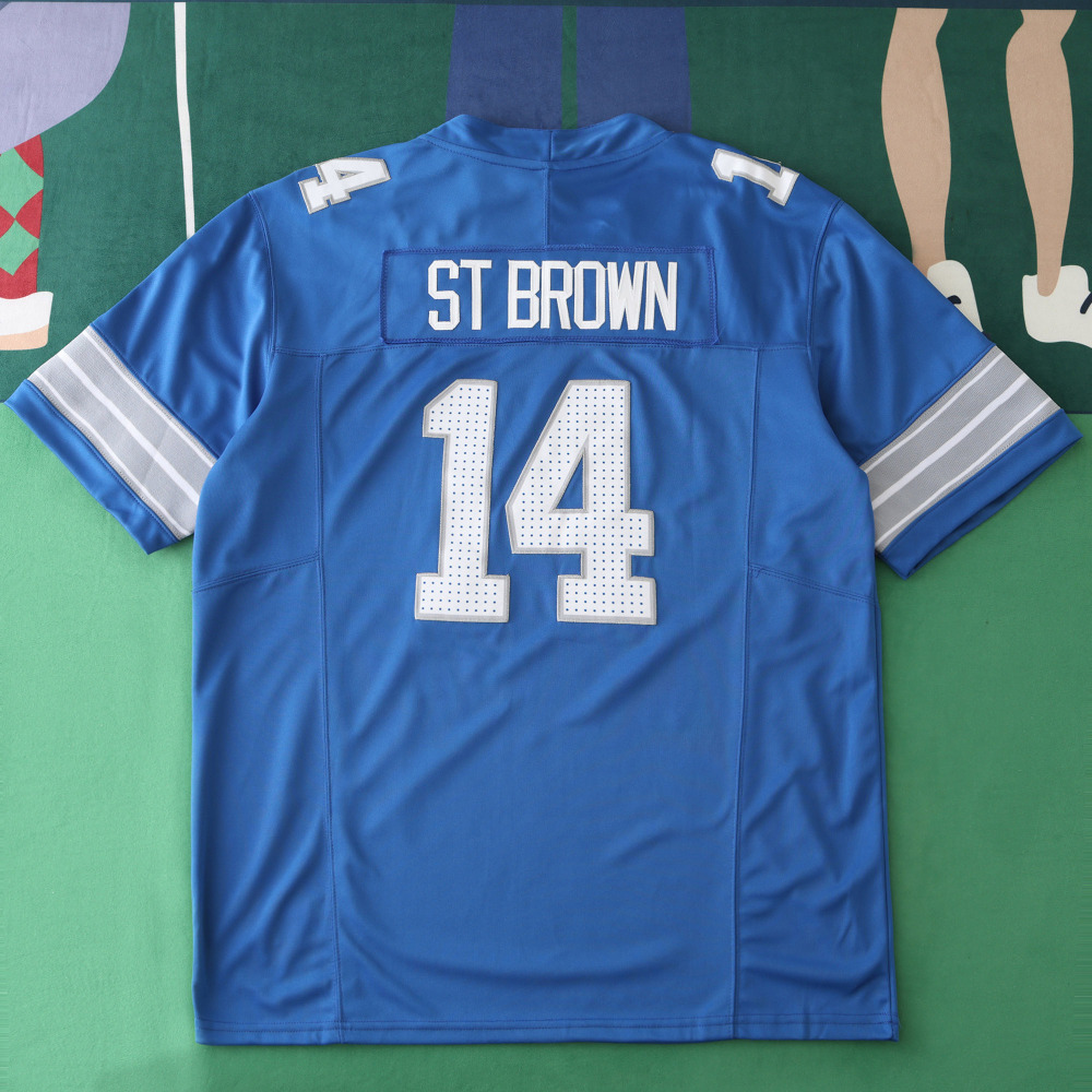 2425 Detroit Lions blue 3th generation 14#ST BROWN