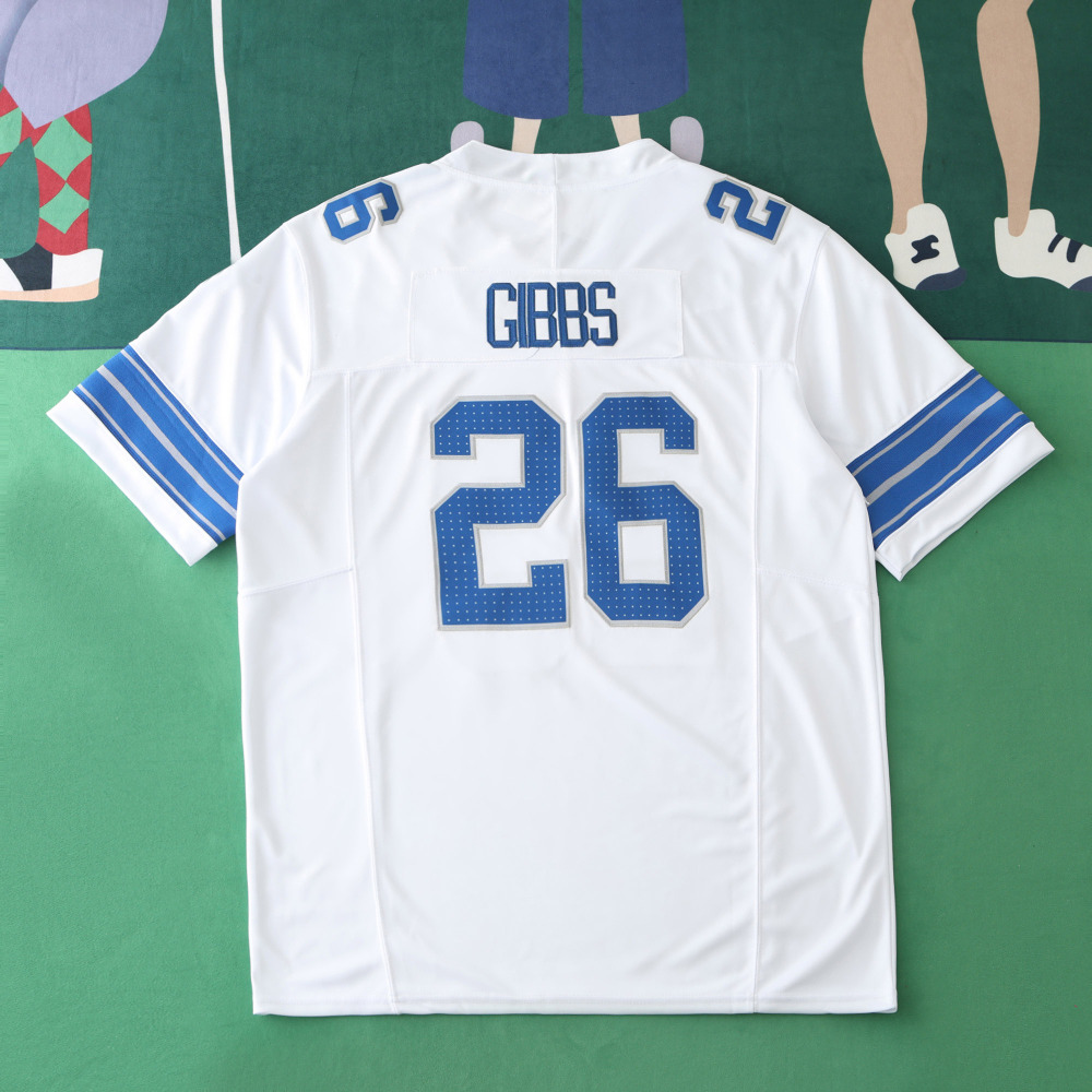 2425 Detroit Lions white 3th generation 26#GIBBS