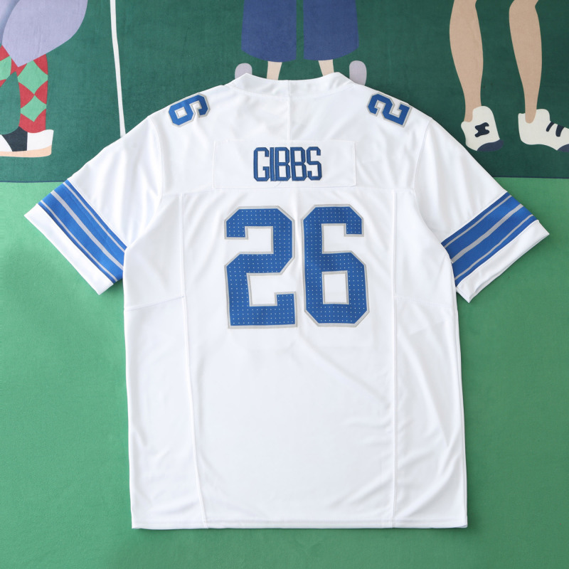 2425 Detroit Lions white 3th generation 26#GIBBS