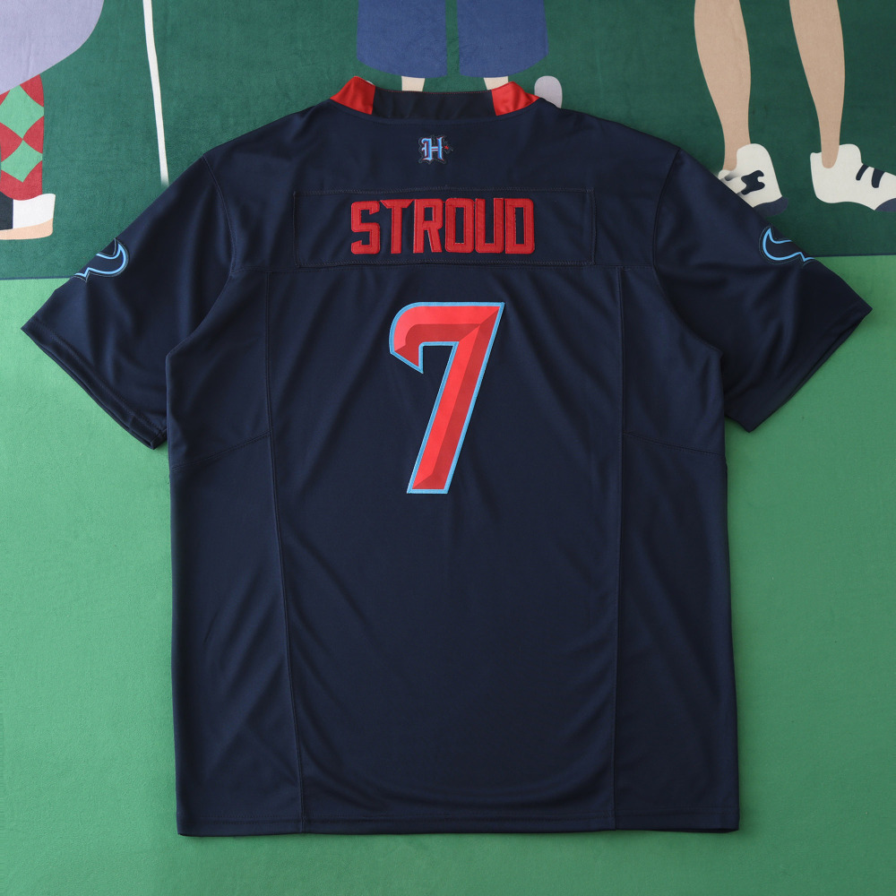 2425 Houston Texans dark blue 3th generation 7#STROUO