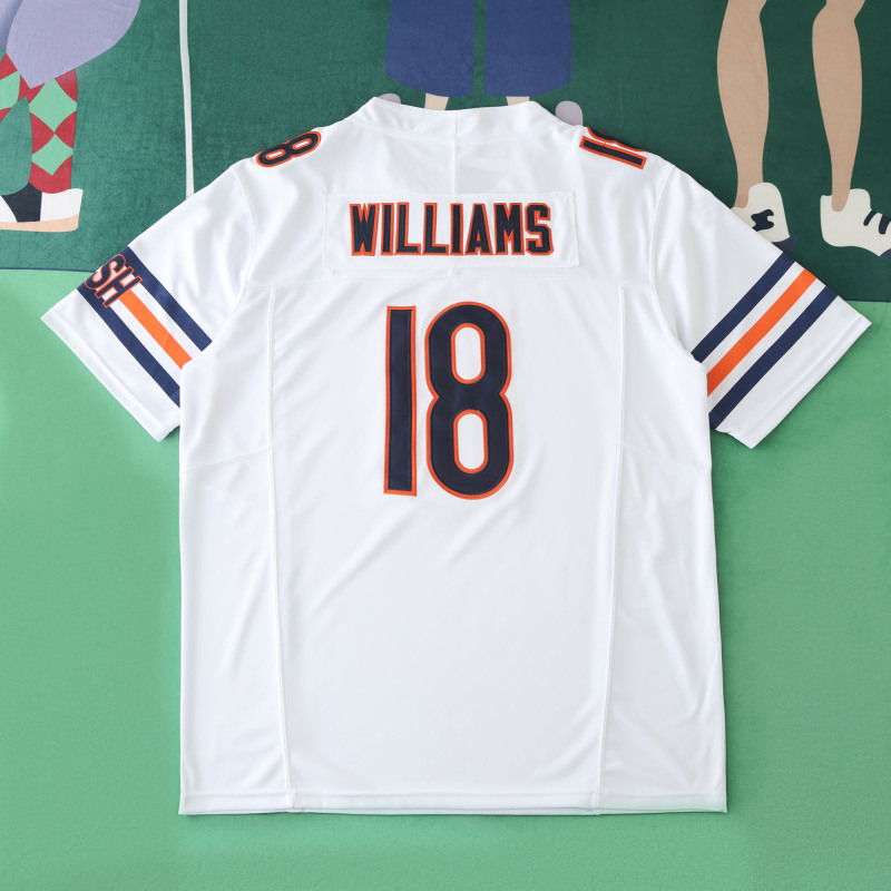 2425  Chicago Bears white 3th generation 18#WILLIAMS