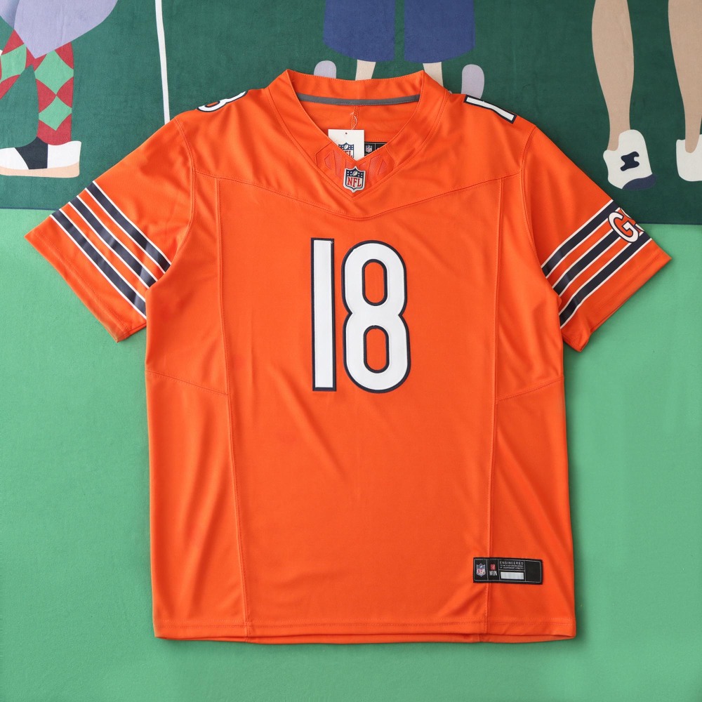 2425  Chicago Bears orange 3th generation 18#WILLIAMS
