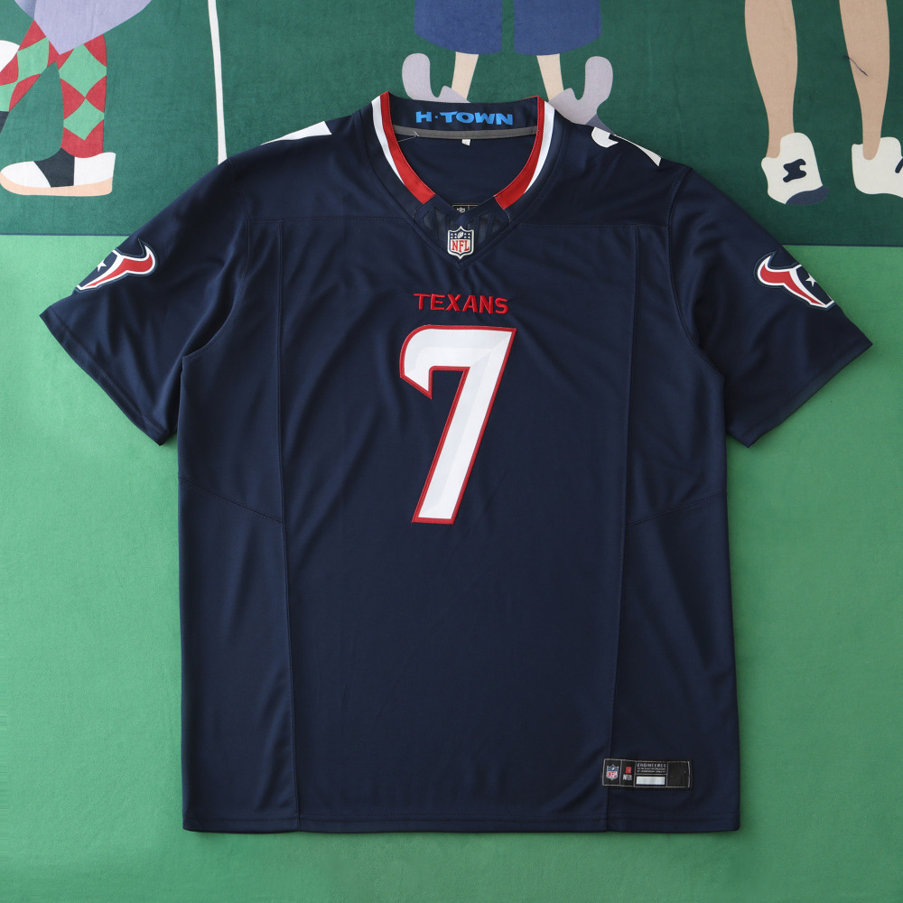 2425 Houston Texans dark blue 3th generation 7#STROUO