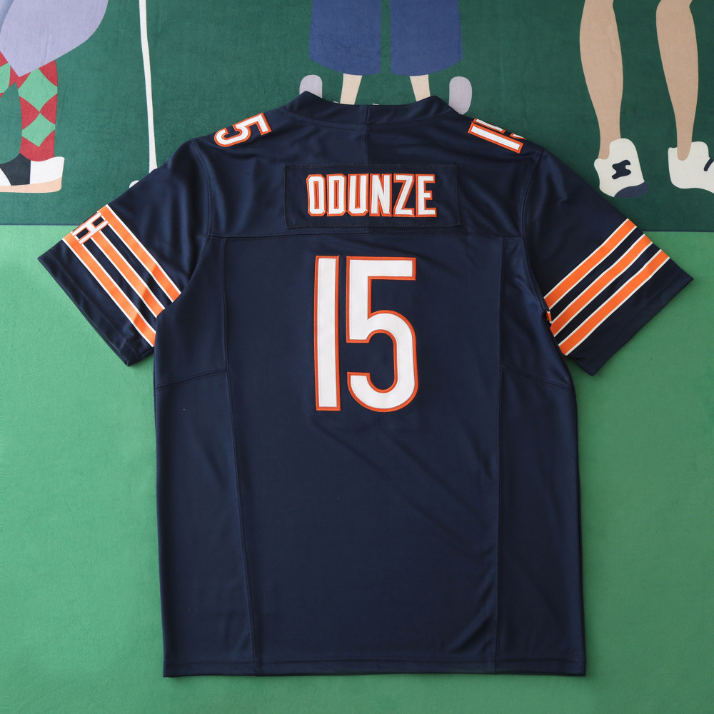 2425  Chicago Bears dark blue 3th generation 15#ODUNZE
