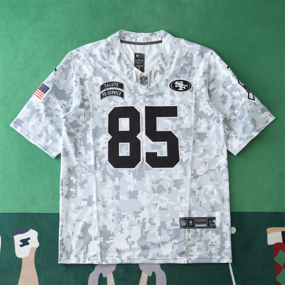 2024 NFL San Francisco 49ers Tribute Version 85#KITTLE