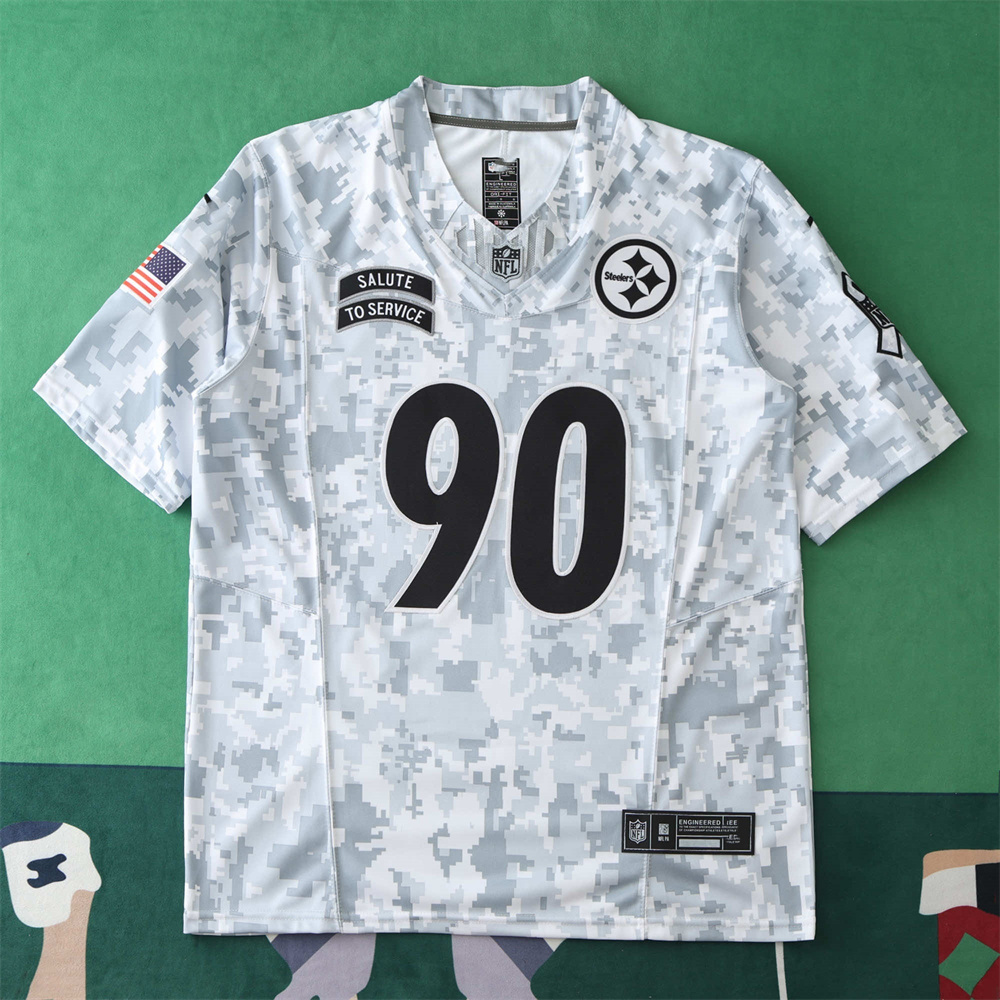 2024 NFL Pittsburgh Steelers Tribute Version 90#WATT