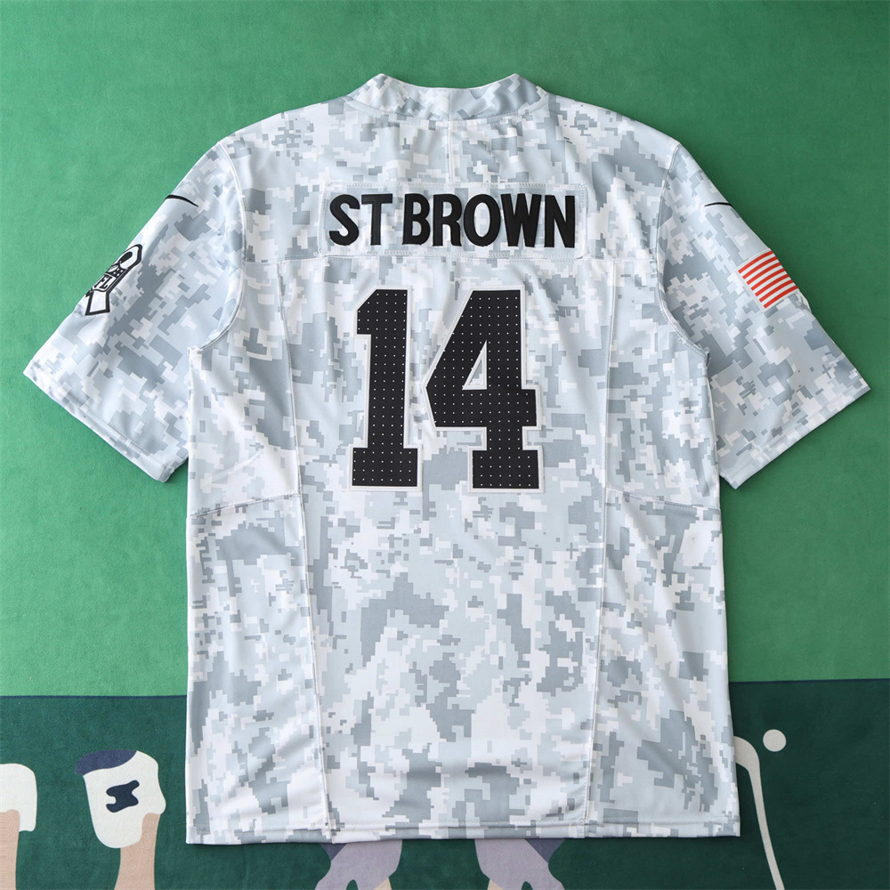 2024 NFL Detroit Lions Tribute Version 14#STBROWN
