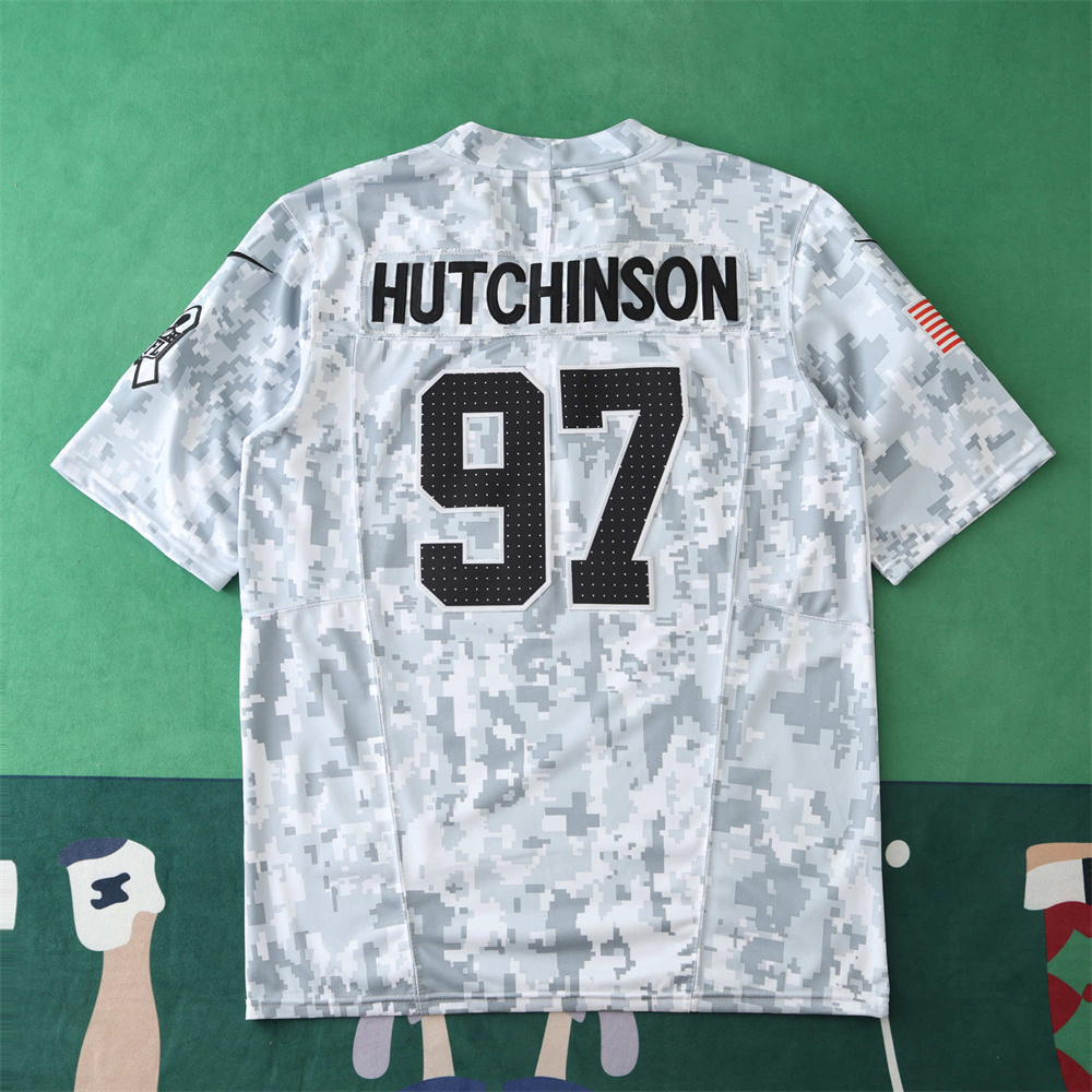 2024 NFL Detroit Lions Tribute Version 97#HUTCHINSON