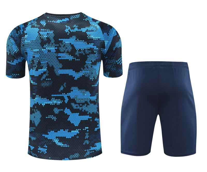 2425 S.S.C. Napoli Training clothes suit Short sleeve Fan version