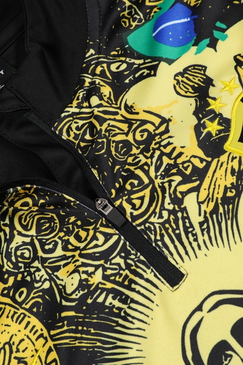 2425 Brazil Jesus yellow Training suit set