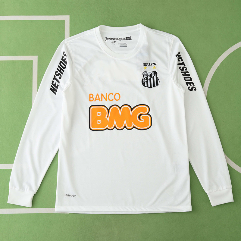2013 season Santos FC home Long sleeved retro Fan version