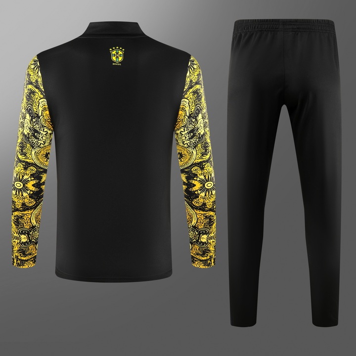 2425 Brazil Jesus yellow Training suit set