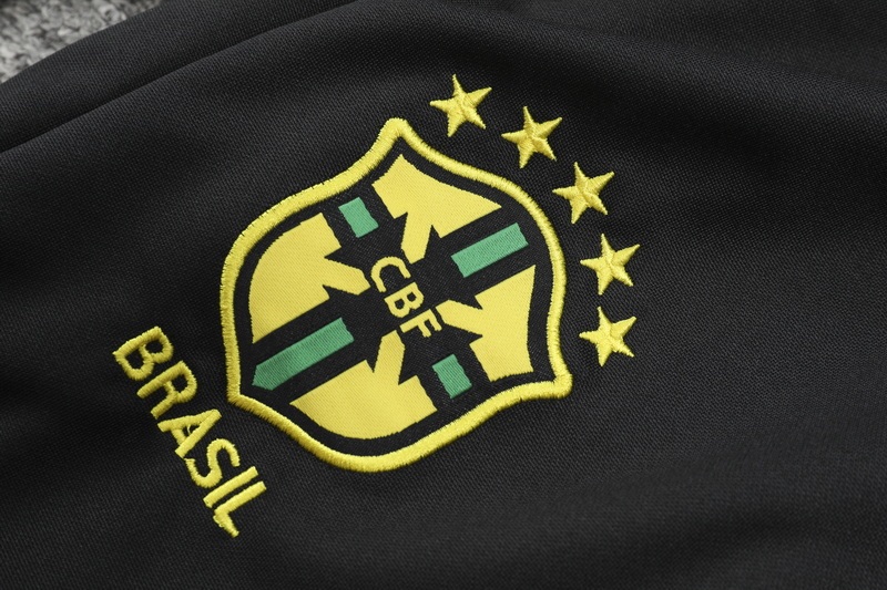 2425 Brazil Jesus yellow Training suit set