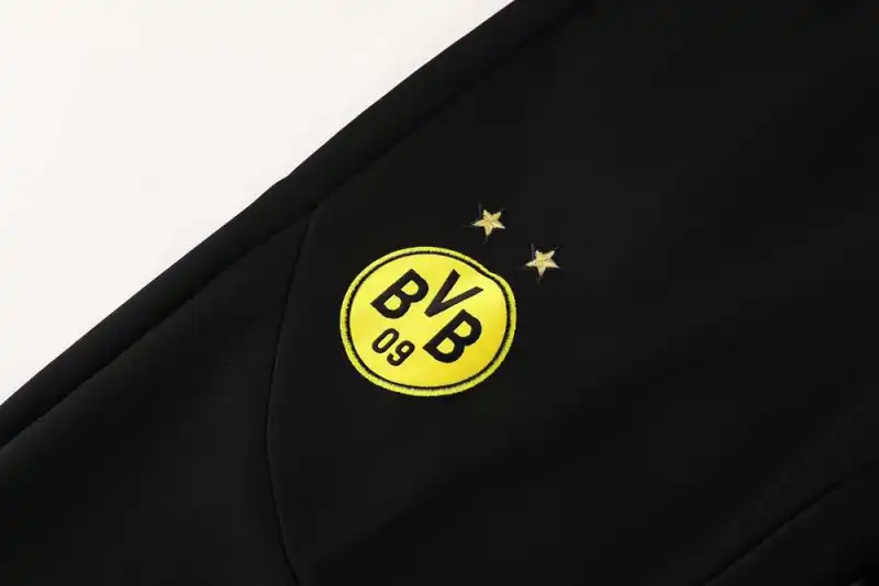 2425 Borussia Dortmund black Long zipper jacket set