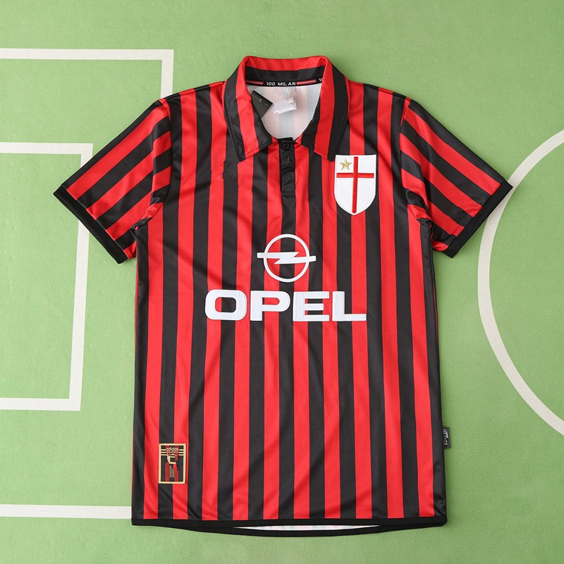 9900 season A.C. Milan home retro Fan version