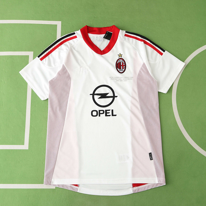 02 season A.C. Milan away retro Fan version