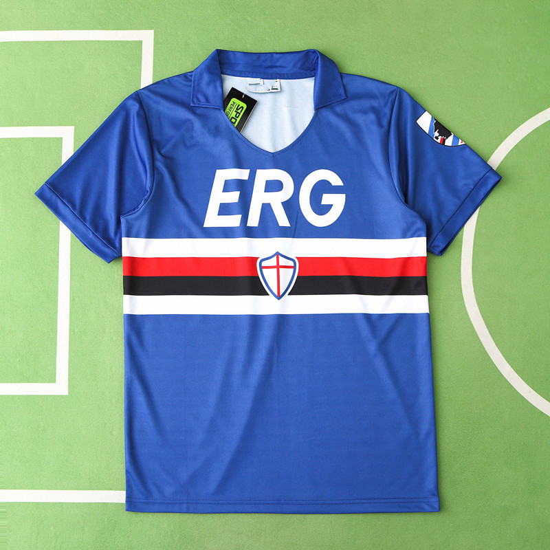 9091 season U.C. Sampdoria home retro Fan version