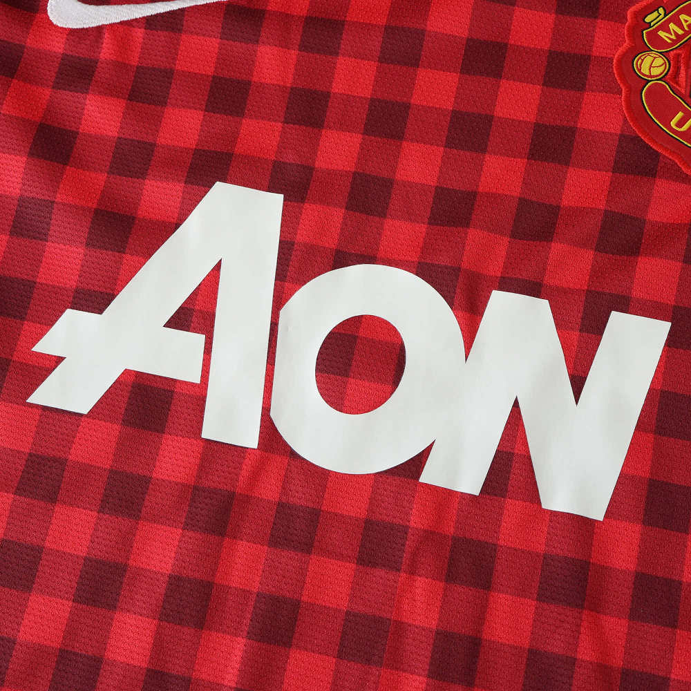 1213 season Manchester United F.C. home retro Fan version