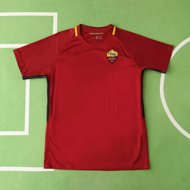 1718 season A.S. Roma home retro Fan version