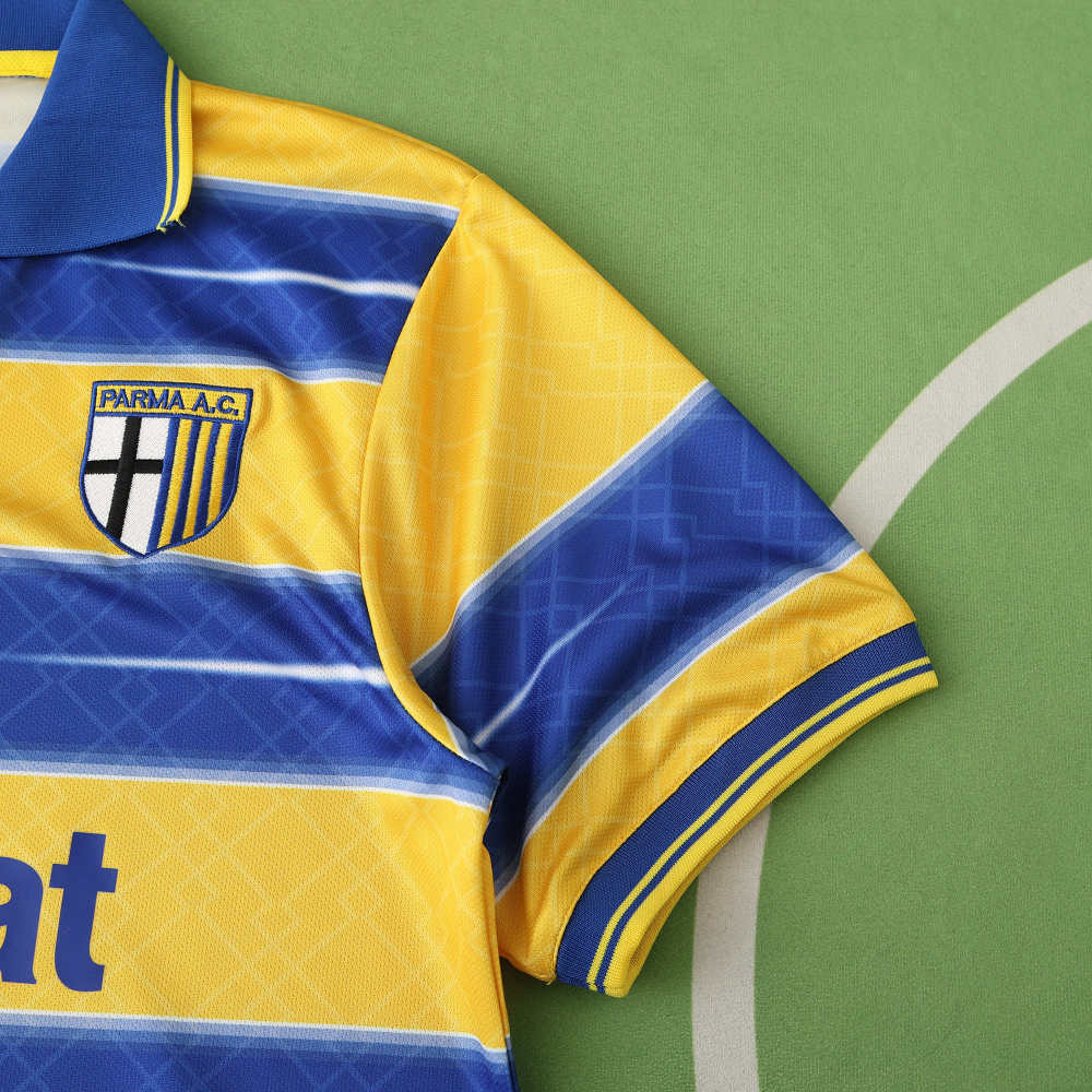 9899 season Parma Calcio 1913 home retro Fan version
