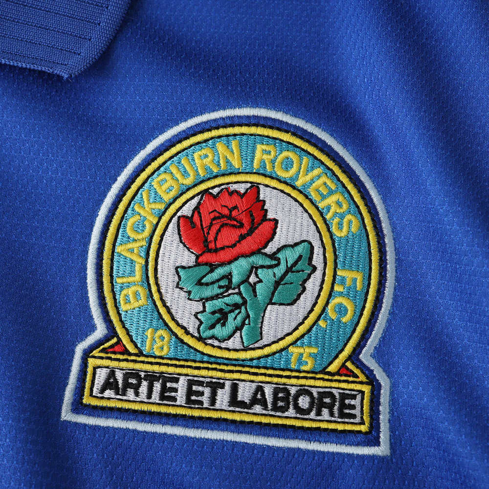 9495 season Blackburn Rovers Football Club home retro Fan version